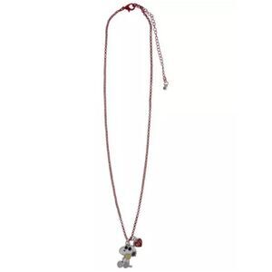 New Peanuts Snoopy BFF Necklace Set Red Puppy Charm Necklace for Women
